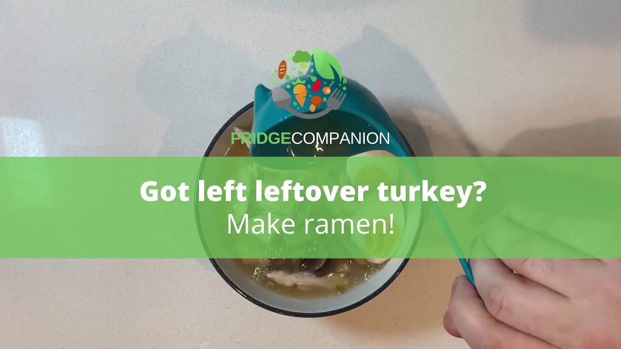 Homemade turkey ramen