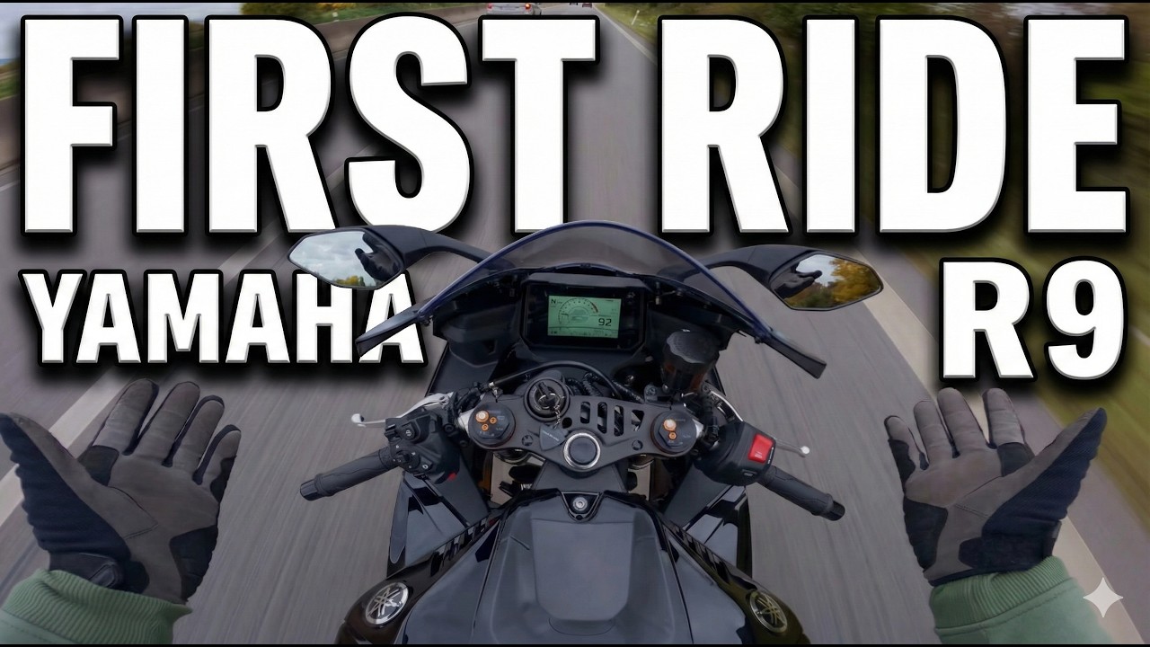 Picking up my NEW Yamaha R9 from the Dealership // First Drive // RAW SOUND