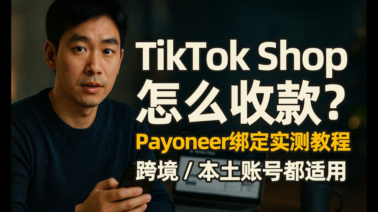 【实测讲透】TikTok Shop怎么收款最稳？Payoneer绑定教程全流程拆解！跨境本土账号都适用！