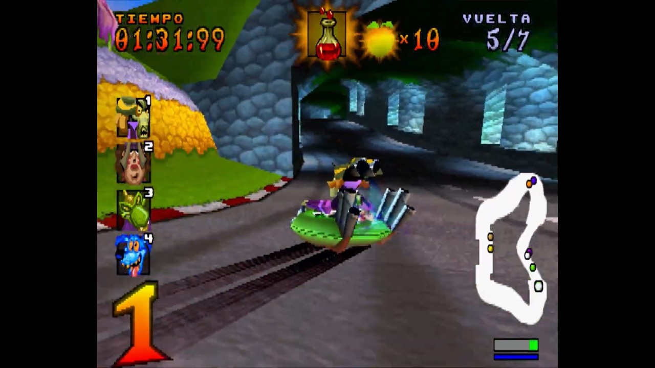 🏎️Crash Team Racing🏎Nitros Oxide Ps1▷Mod Blue Fire+Mode 😎◁▷Expert Difficulty