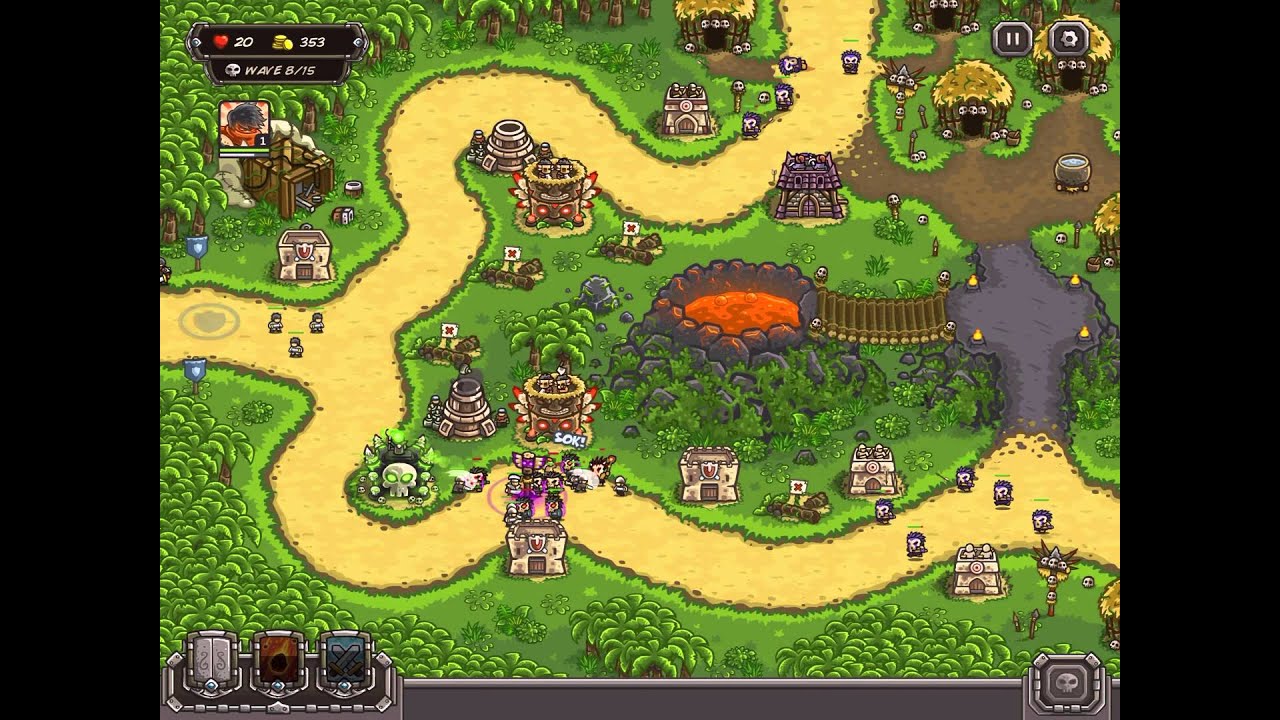 Kingdom Rush Frontiers Walkthrough / Ma'qwa Urqu / Campaign / Veteran / 1080p60