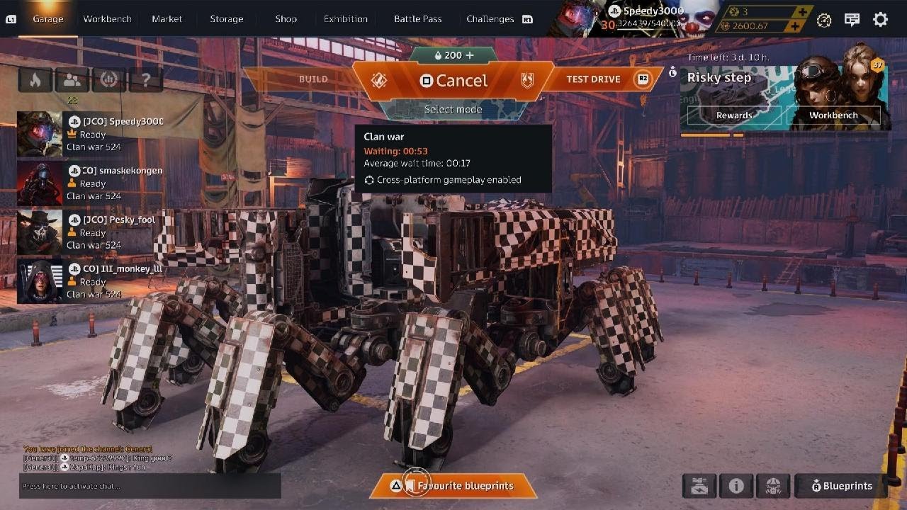 Crossout Clan War - JCO vs FRIEL
