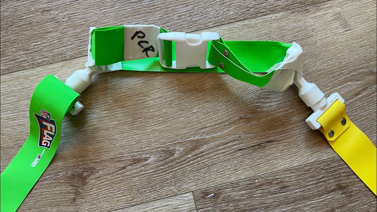 Proper way to size and cut flags for flag football