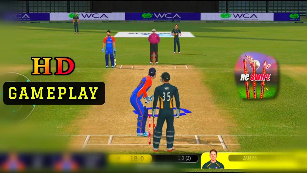 REAL CRICKET SWIPE Android Game play | Real Cricket Swipe New Update Gameplay 