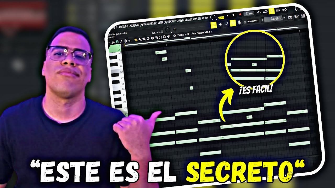 COMO HACER MELODIAS DE GUITARRA PARA BEATS DE TRAP!! 🔥 | FL Studio Tutorial