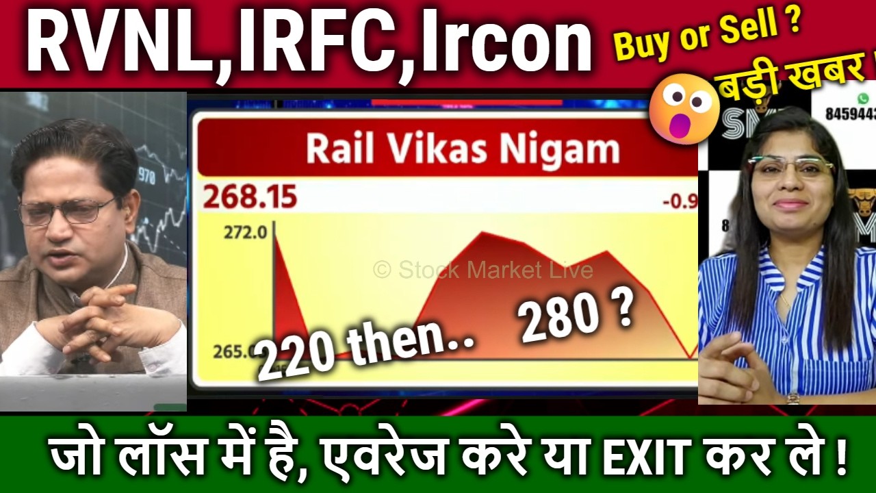 IRFC,RVNL share latest news,hold or sell ?/IRCON,RVNL,IRFC analysis,target 2026/railway stocks news