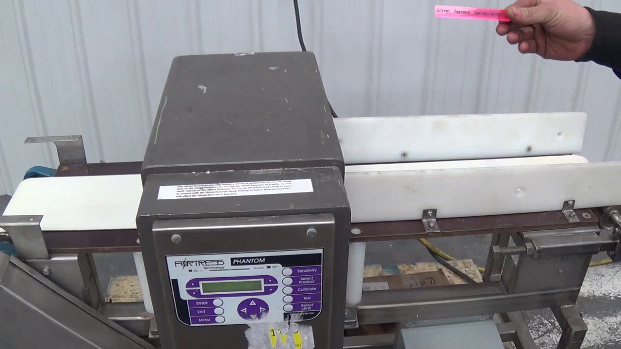 C8461 Fortress Phantom 8 x 3 Conveyor Metal Detector