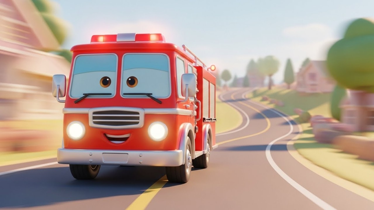 Весёлая пожарная машина спасает городок Тотов 🚒🔥🏘️ | Мультфильм для детей и героические приключения