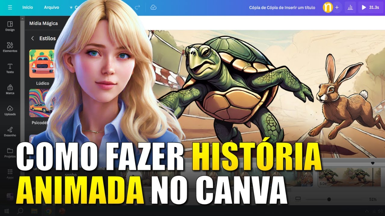 [TUTORIAL] História Animada com Narração e Apresentador Virtual no CANVA