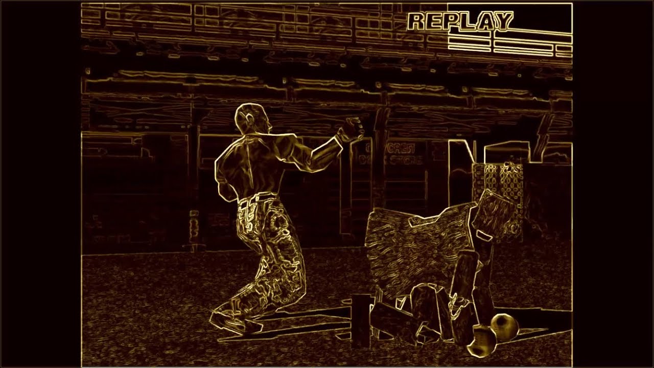Tekken 3 (PS1) Easy Arcade - VLC Wireframe