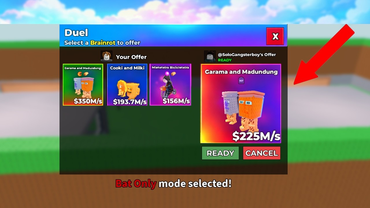I Dueled My Garama Against My Hater In Steal a Brainrot