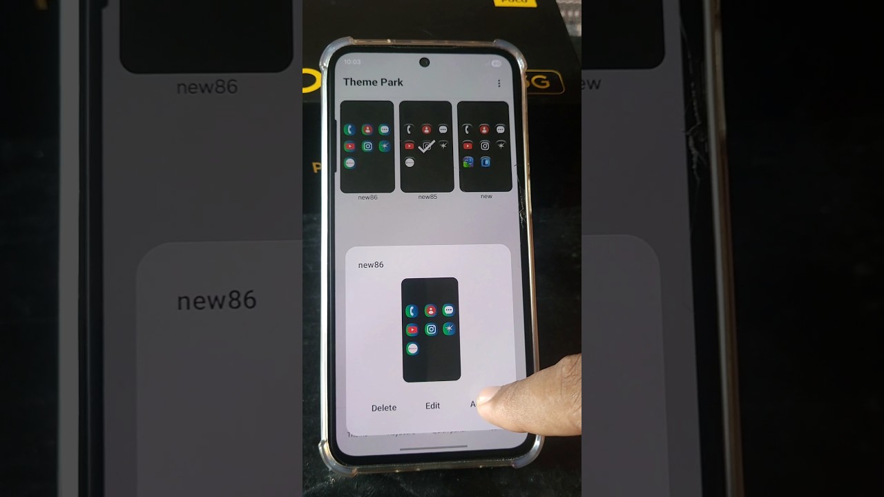 Samsung galaxy m35 one ui 8.0 3d Icon | Good lock theme park
