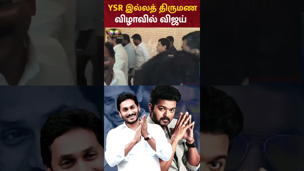 TVK Vijay at YS Jagan Mohan Reddy&rsquo;s Family Wedding