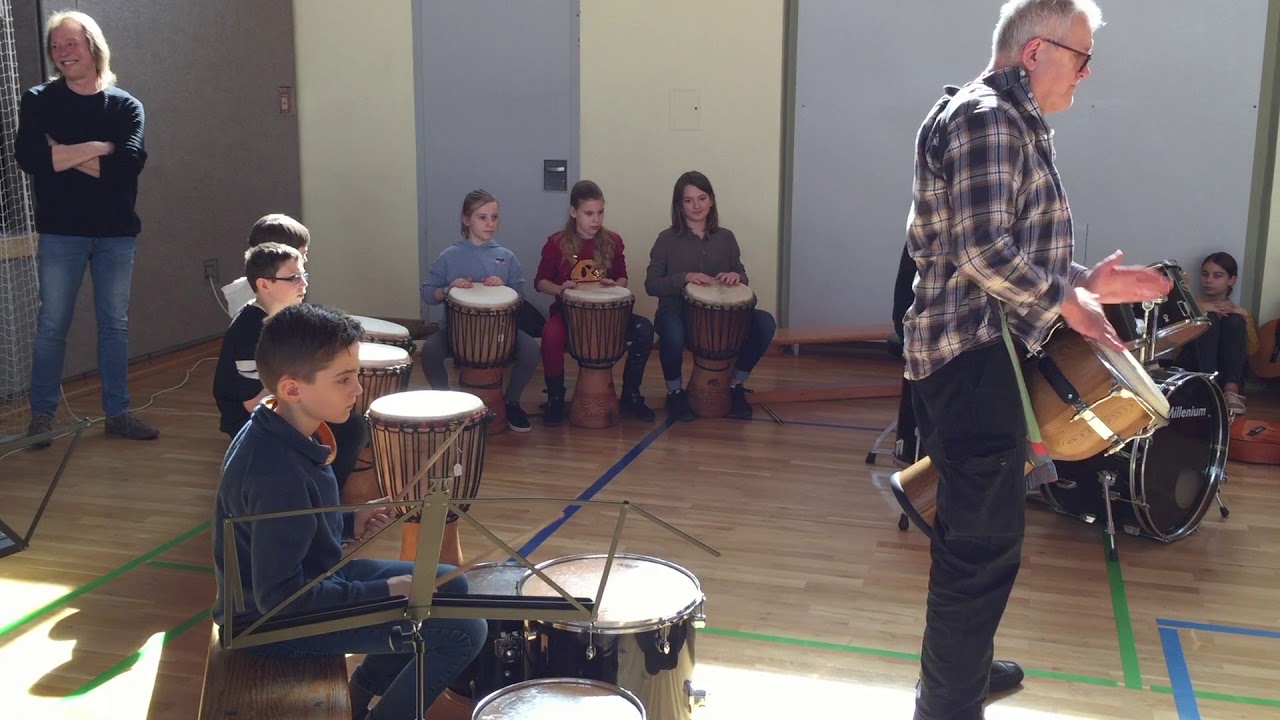 Instrumentenvorstellung für die Musikklassen an der Christian-von-Bomhard Schule Uffenheim
