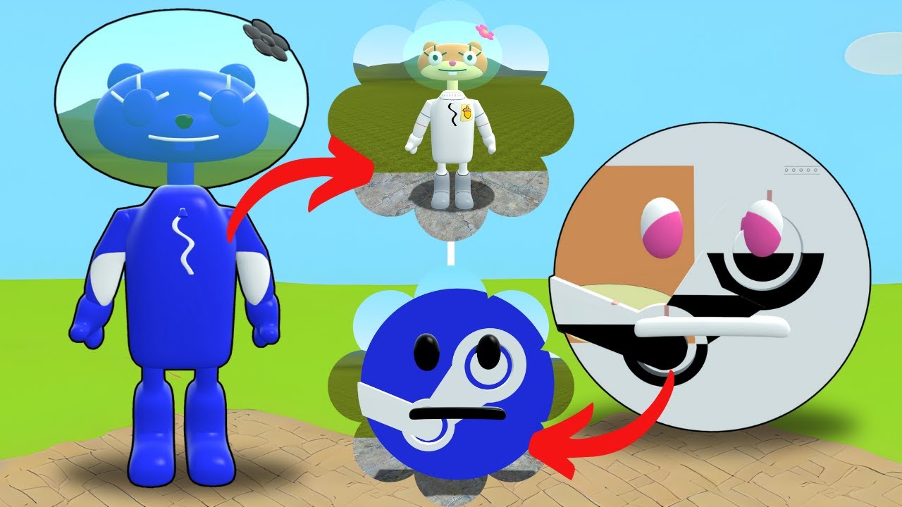 WHAT IF NEW 3D MEMES CHANGE COLORS 2 BY 2 IN Garry's Mod