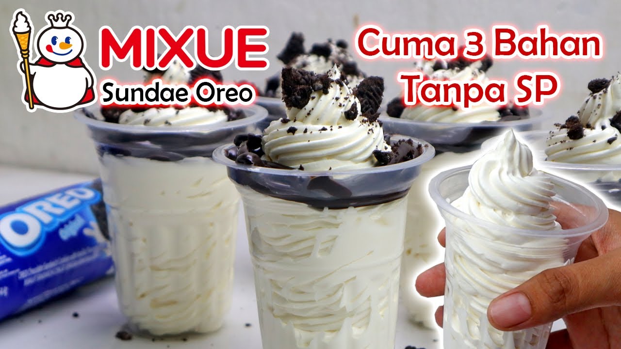 ES KRIM MIXUE SUNDAE VIRAL !! TERNYATA RESEPNYA MUDAH BANGET