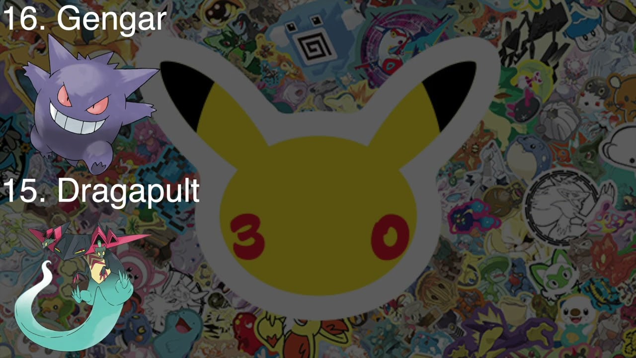 My Top 30 Favourite Pokemon Of All Time! #pokemon30