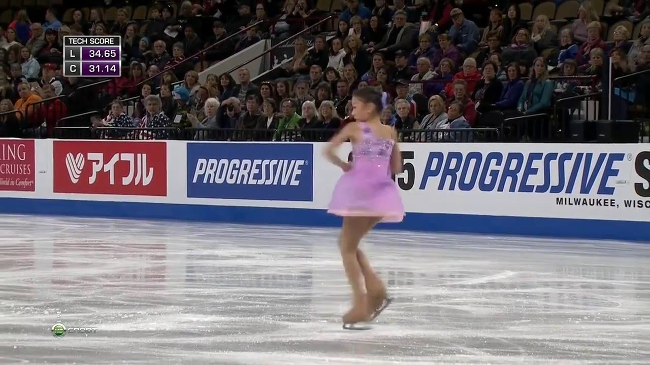 Skate America GP 2015 Ladies Short Program 50 fps