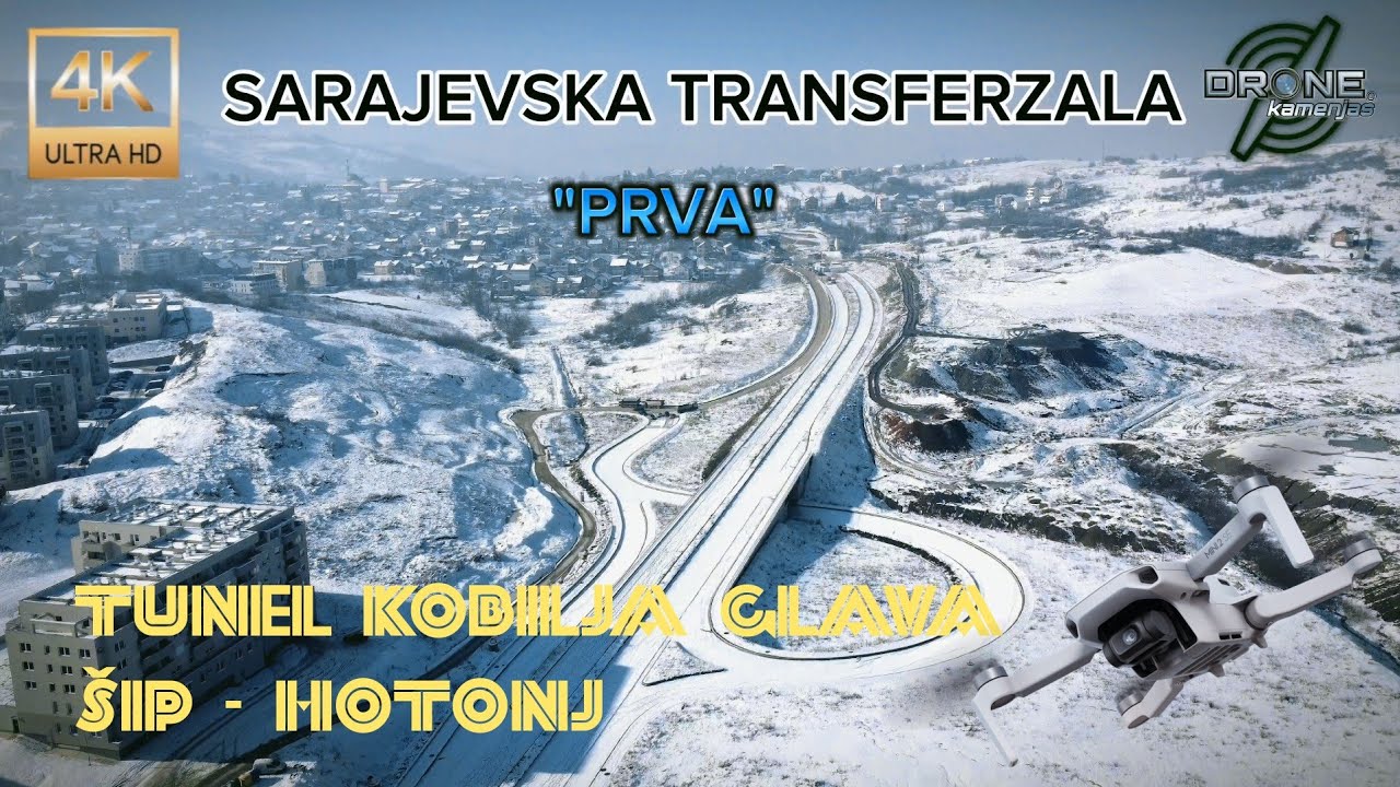 PRVA SARAJEVSKA TRANSFERZALA - Tunel Kobilja Glava (Šip-Hotonj) #dronephotography #kamenjasdrone #4K