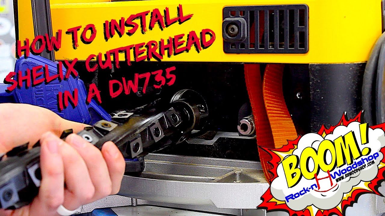 Upgrade Your Planer l Shelix Cutterhead l Helical Cutterhead l Byrd Tool l DeWalt DW735
