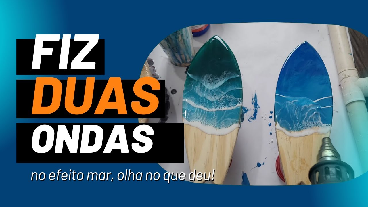Fazendo 3 Peças de Efeito Oceano ao Mesmo Tempo