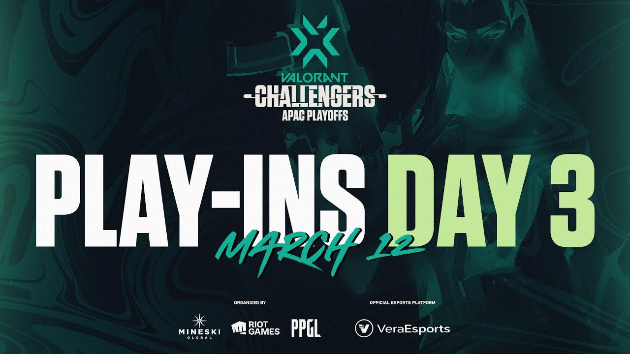(EN) VCT Stage 1 - Challengers APAC - Play-ins - Day 3