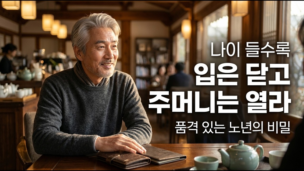 나이 들수록 입은 닫고 주머니는 열라: 품격 있는 노년을 위한 지혜#시니어문학관 #고전문학 #인생의지혜