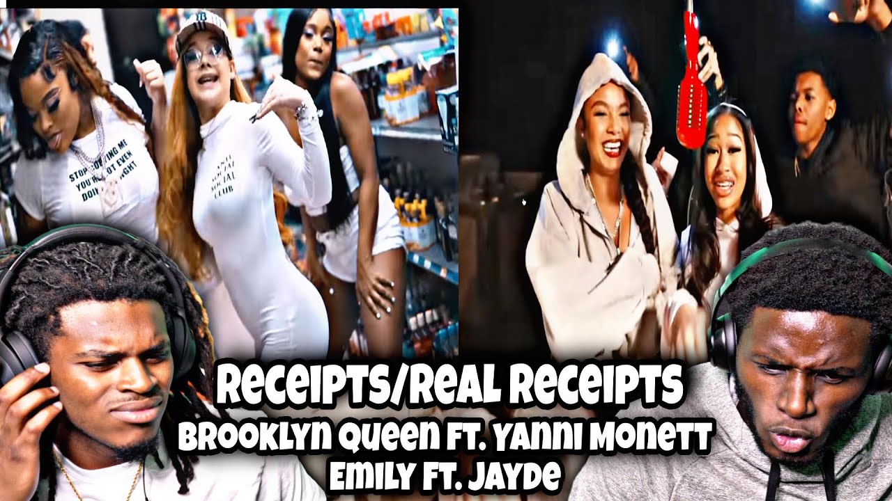 Brooklyn Queen ft. Yanni Monett & Emily Ft. Jayde - Receipts/Real Receipts DISS (REACTION)