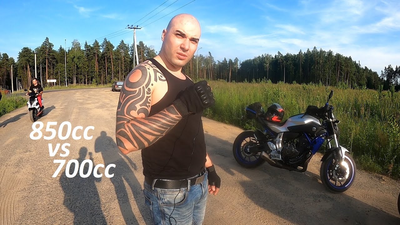 YAMAHA MT07 vs APRILIA SRV 850! Кто быстрее?#20