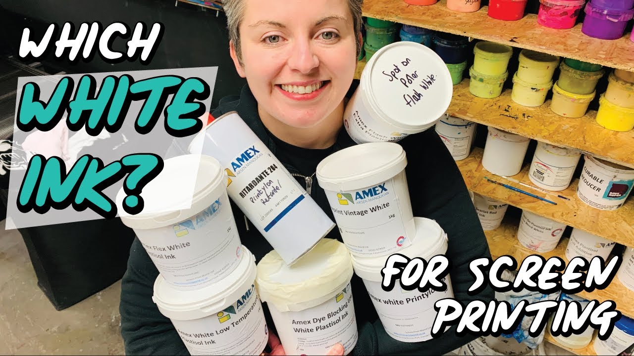 Which white ink for screen printing t-shirts?
