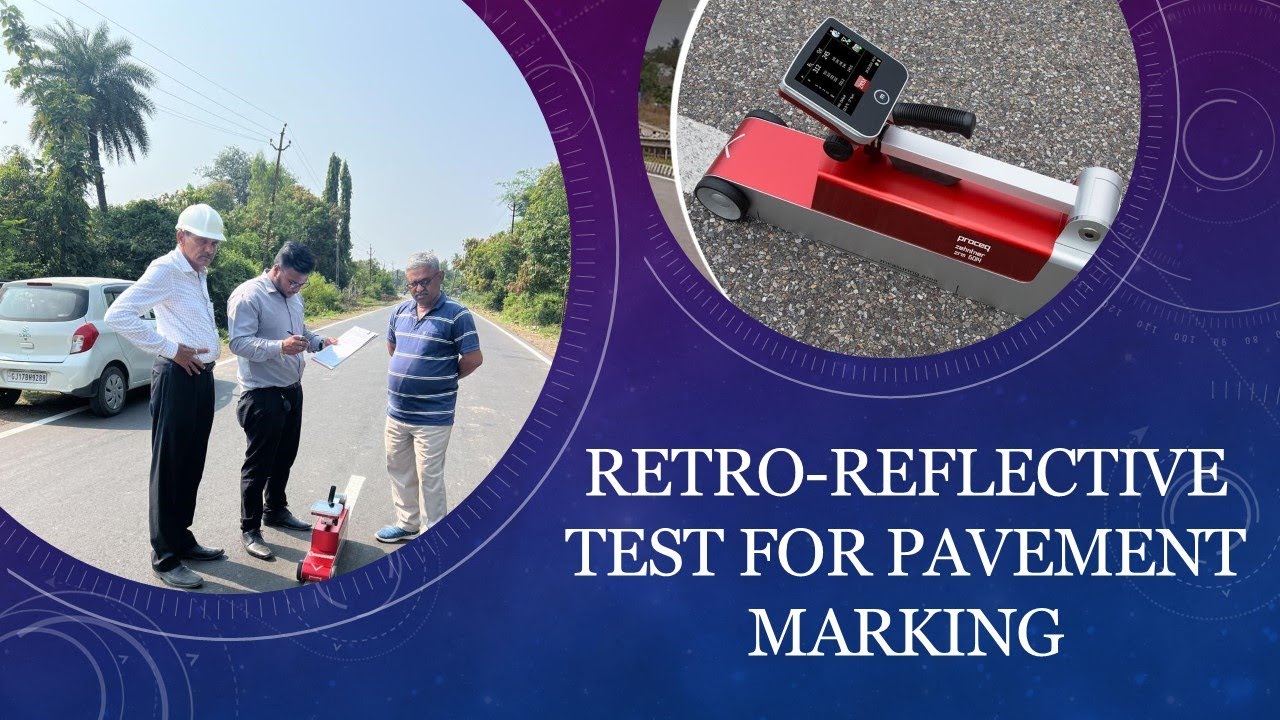 Thermoplast Retro Reflective Test For Road Marking