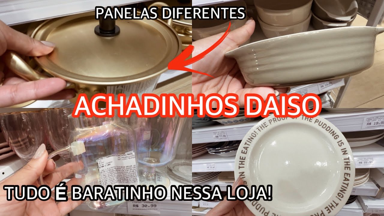 ACHADINHOS DIFERENTÕES NA DAISO 😍 BARATINHOS PARA O SEU LAR! Dani Leite