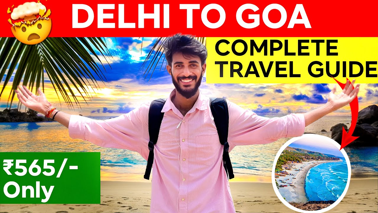 Delhi To Goa By Train | Delhi To Goa | 🏖️ Thivim To Baga Beach 🏝️ 
