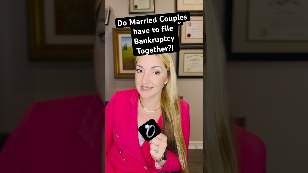 Do Married Couples Have to File Bankruptcy Together? | Florida Bankruptcy Attorney Explains