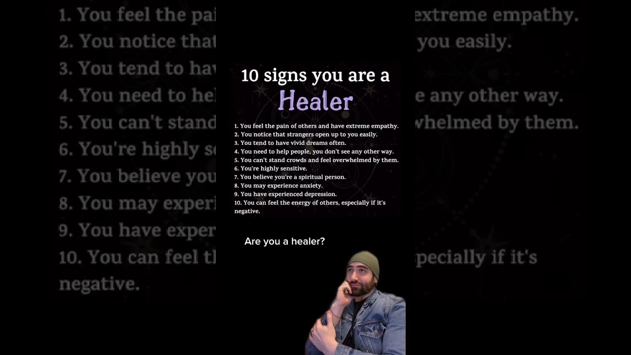10 signs you're a healer #healer #spirituality