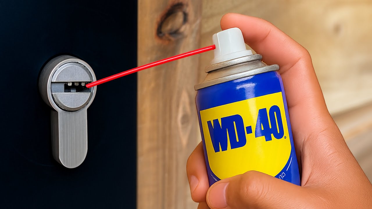 Никто не знал об этом! Открываем замок без ключа с помощью WD-40