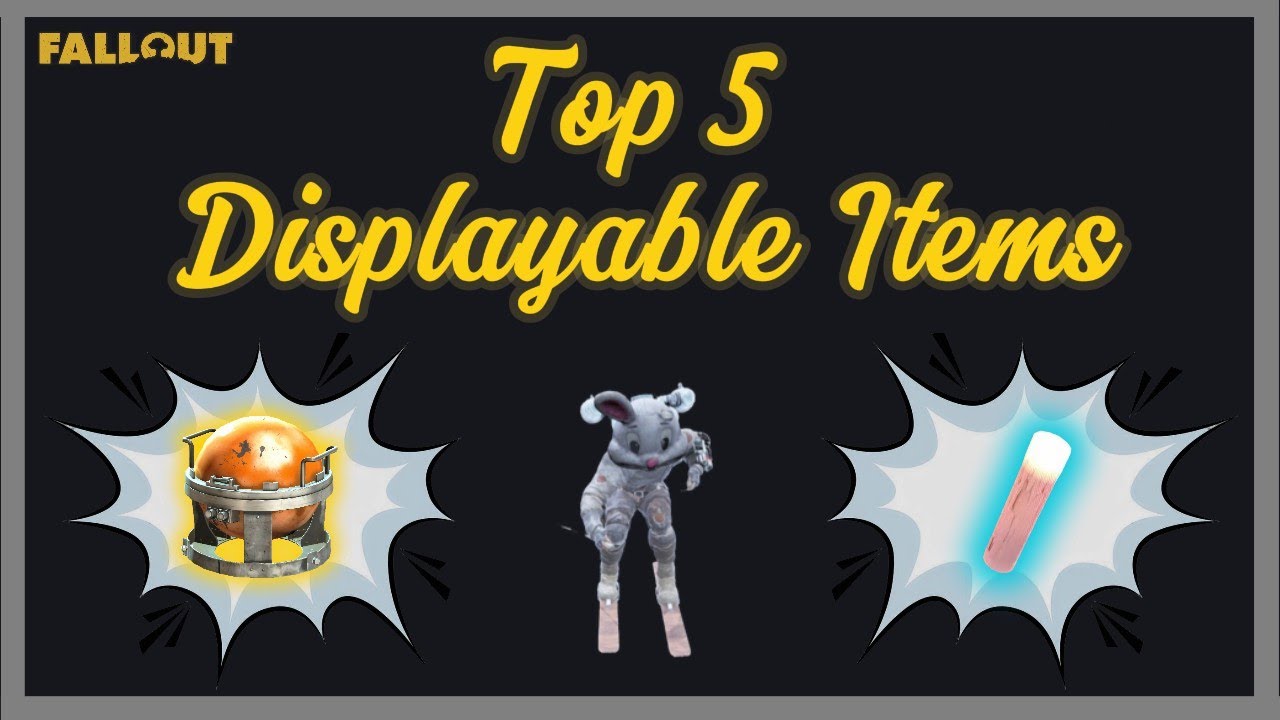 Top 5 Displayable Rare Items With Their Locations In Fallout 76....