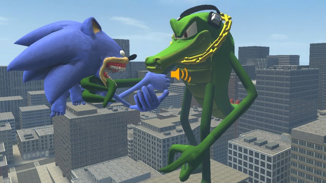 VECTOR THE CROCODILE VS ALL SHIN SONIC TAPES FAMILY In Garry's Mod
