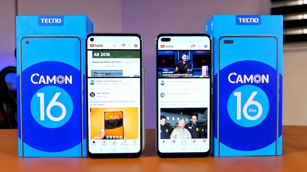 TECNO Camon 16 vs TECNO Camon 16 Pro: Unboxing & Review