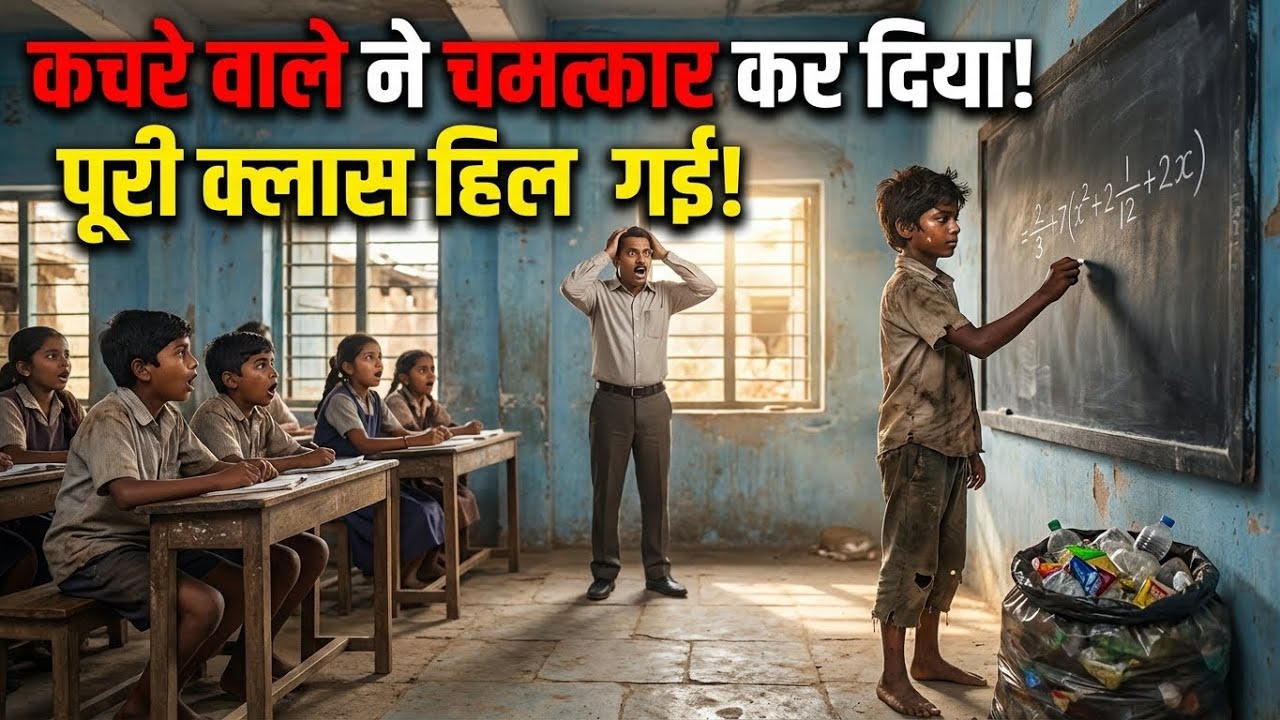 जिस बच्चे को सब ‘कचरा उठाने वाला’ कहते थे… उसी ने क्लास में कमाल कर दिया! 😭🔥