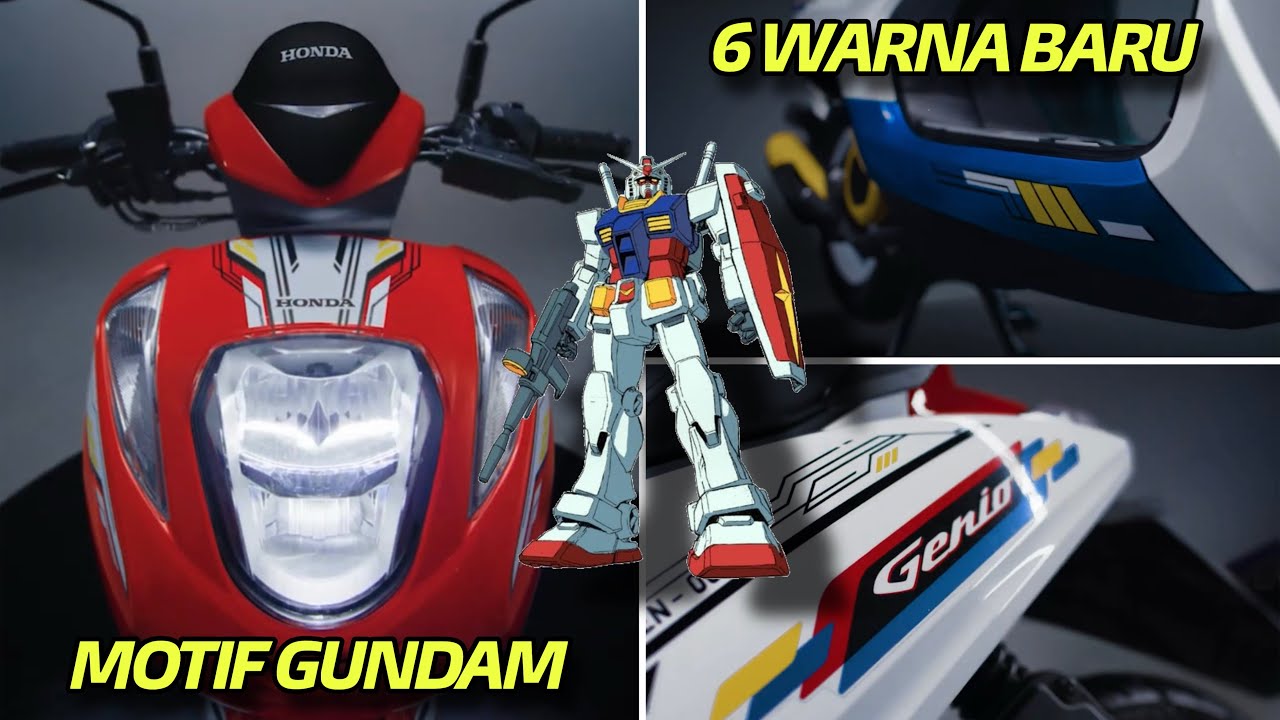 6 WARNA BARU NEW HONDA GENIO 2025 | ADA MOTIF GUNDAM 😱, BERAPA HARGANYA ⁉️