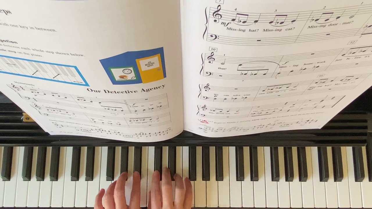 “ Our Detective Agency” Piano Adventure Lesson Book Level 2A