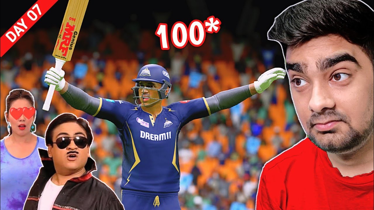 JETHALAL GADA *100* CAREER MODE Cricket 24 | 30 DAYS 30 CAREER MODES