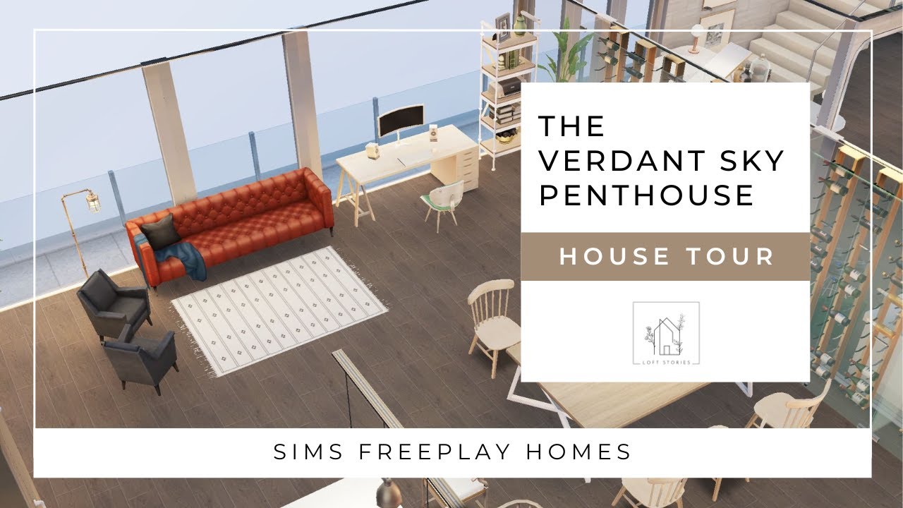 The Verdant Sky Penthouse | Luxury One-Bedroom Sims FreePlay Tour | Modern Contemporary Build