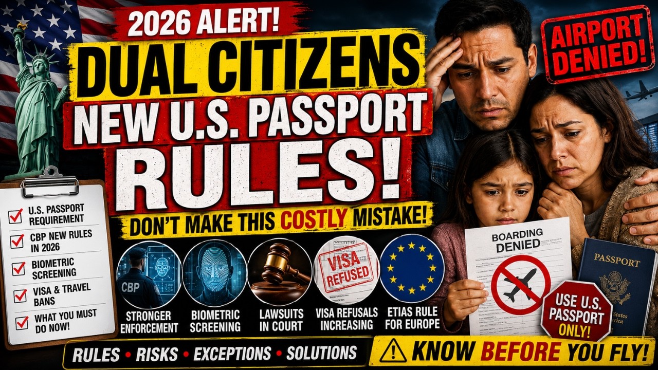 URGENT 2026 Travel Warning for Dual Citizens | U.S. Passport Rule Now Being Strictly Enforced