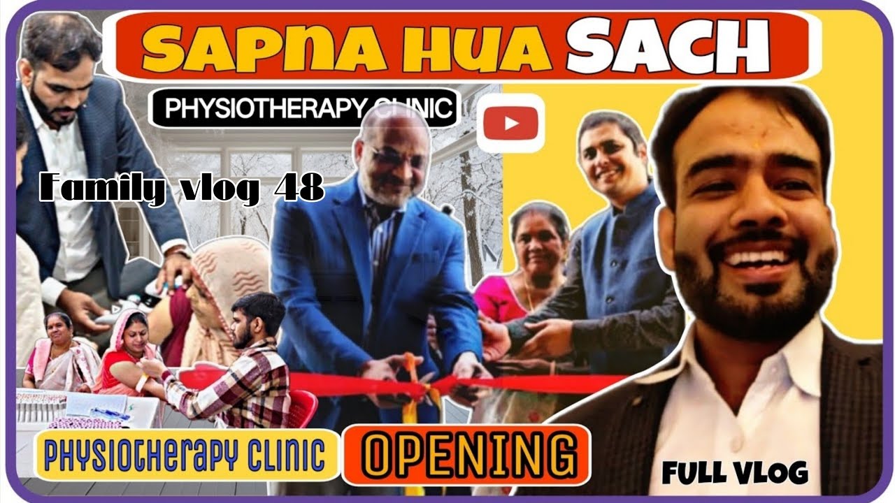 “Sapna Hua Sach ❤️ | Physiotherapy Clinic Opening 🎉 | Free Blood Camp🩸| Vlog”| @Kaashvikegharse