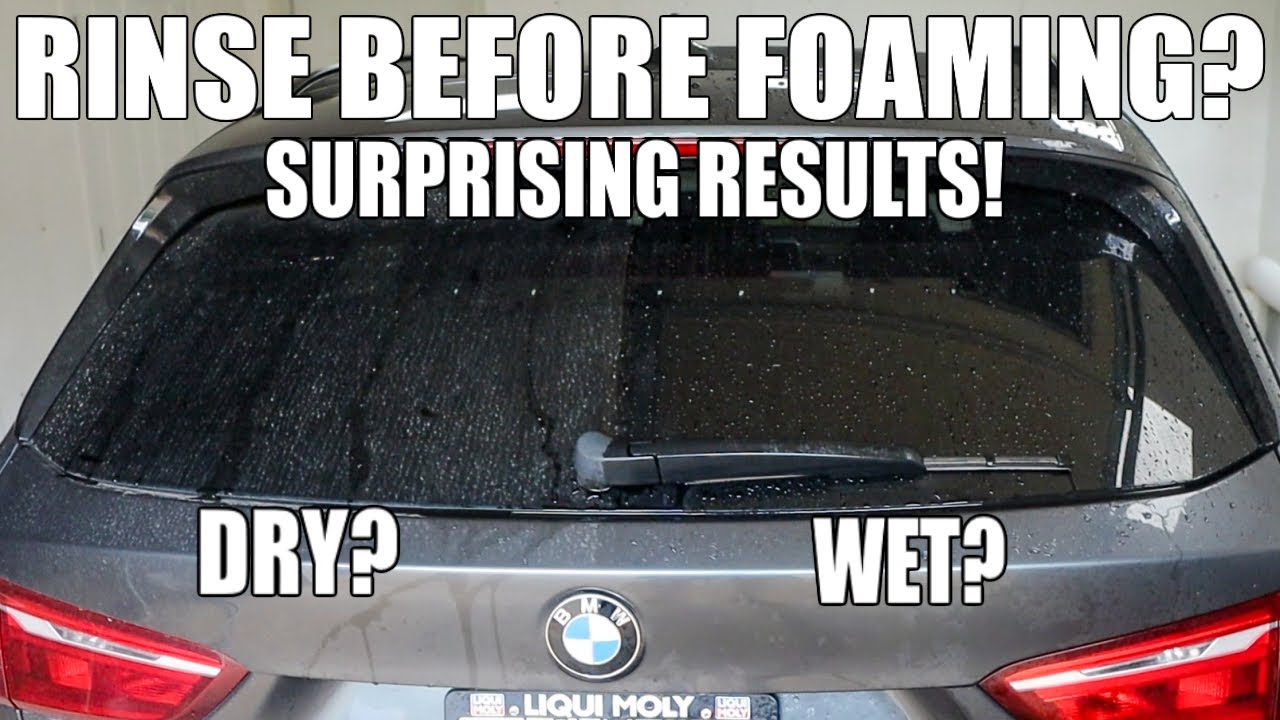 Rinse Before Foaming or Apply Dry? | Testing The Theory | Surprising Results