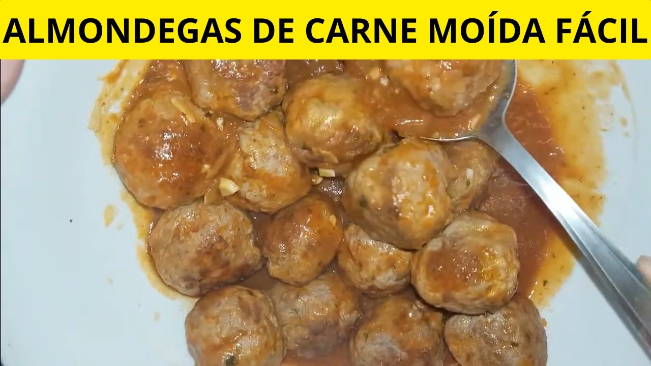 como fazer almondegas com carne moida simples