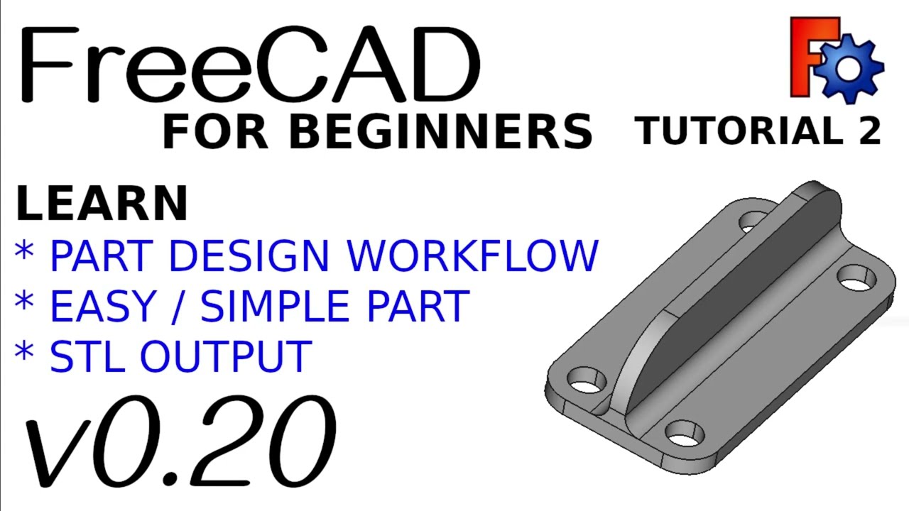FreeCAD 0.20 для начинающих | 2 | Создание простой модели и экспорт в STL в Part Design