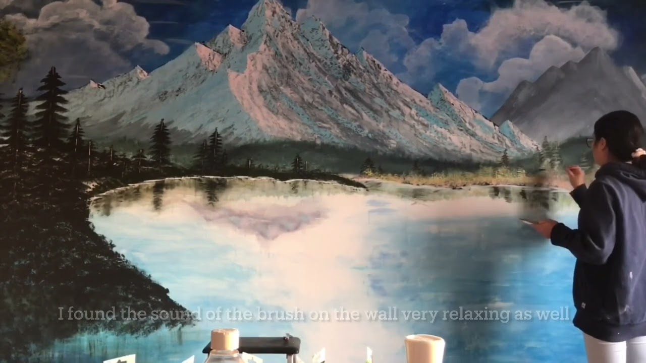 Bob Ross wall painting - short version